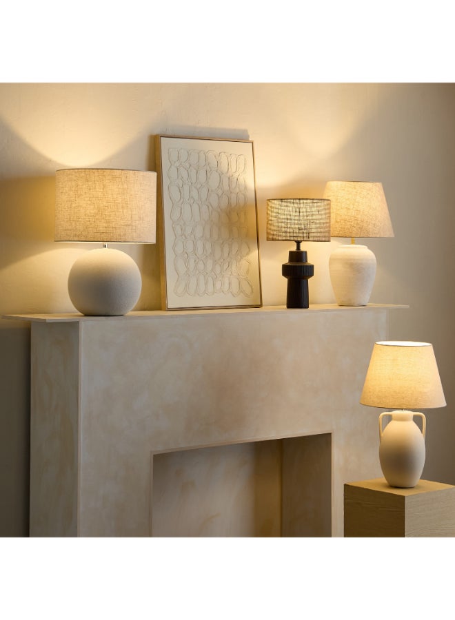 Home Box Emzie Table Lamp - Black with Linen Shade - Image 5